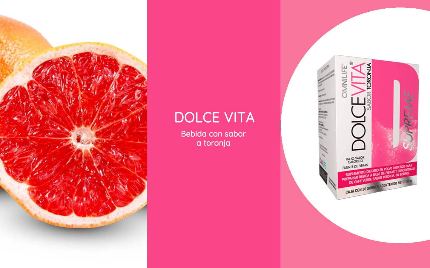 Dolce Vita Supreme es una saludable bebida con sabor a toronja