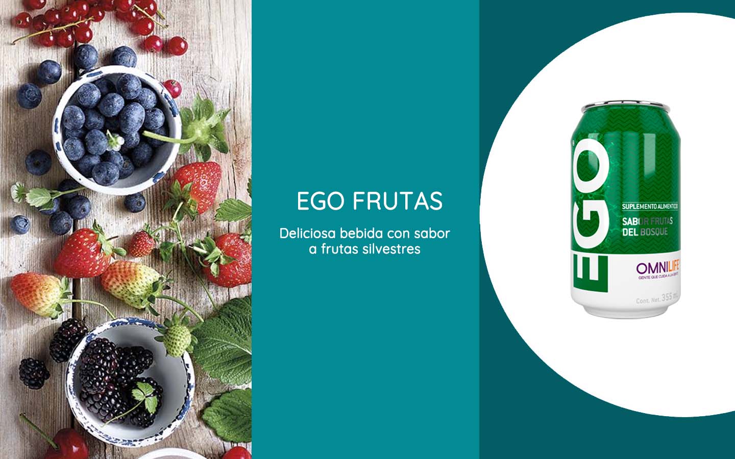Ego Frutas de Omnilife tiene un delicioso sabor a frutas del bosque