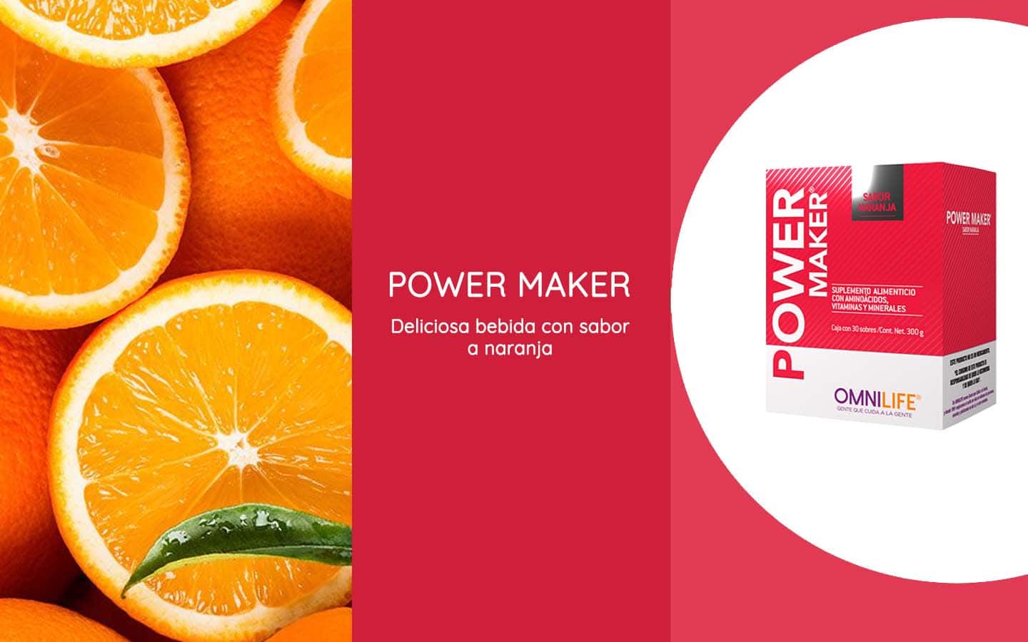 Power Maker de Omnilife es una deliciosa bebida con sabor a naranja