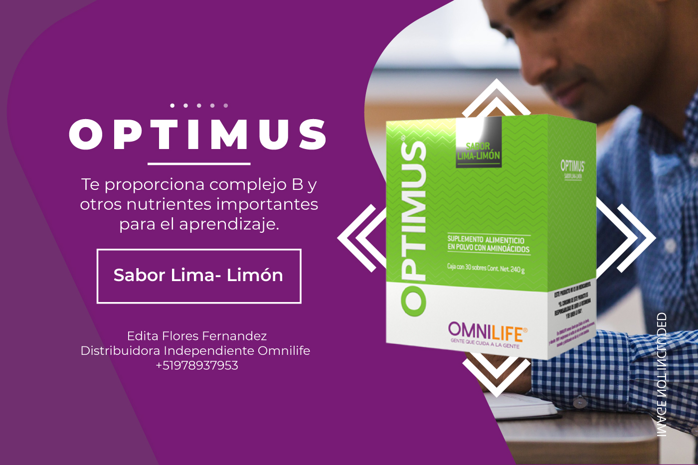 Optimus o Focus de Omnilife es un producto con los nutrientes necesarios para el cerebro