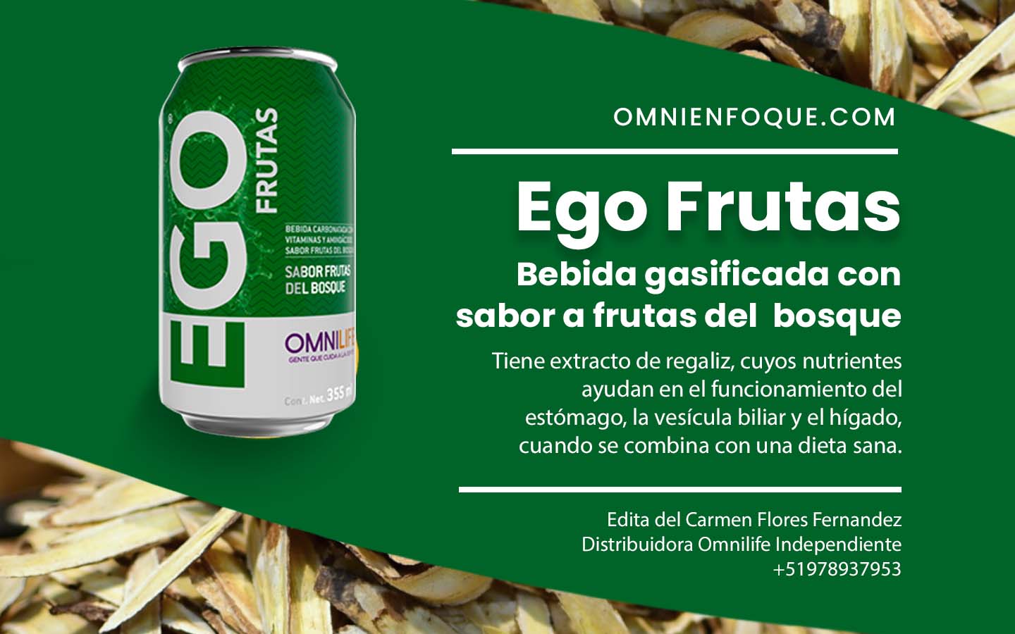 Ego Frutas del Bosque de Omnilife es una bebida gasificada ayuda en el higado