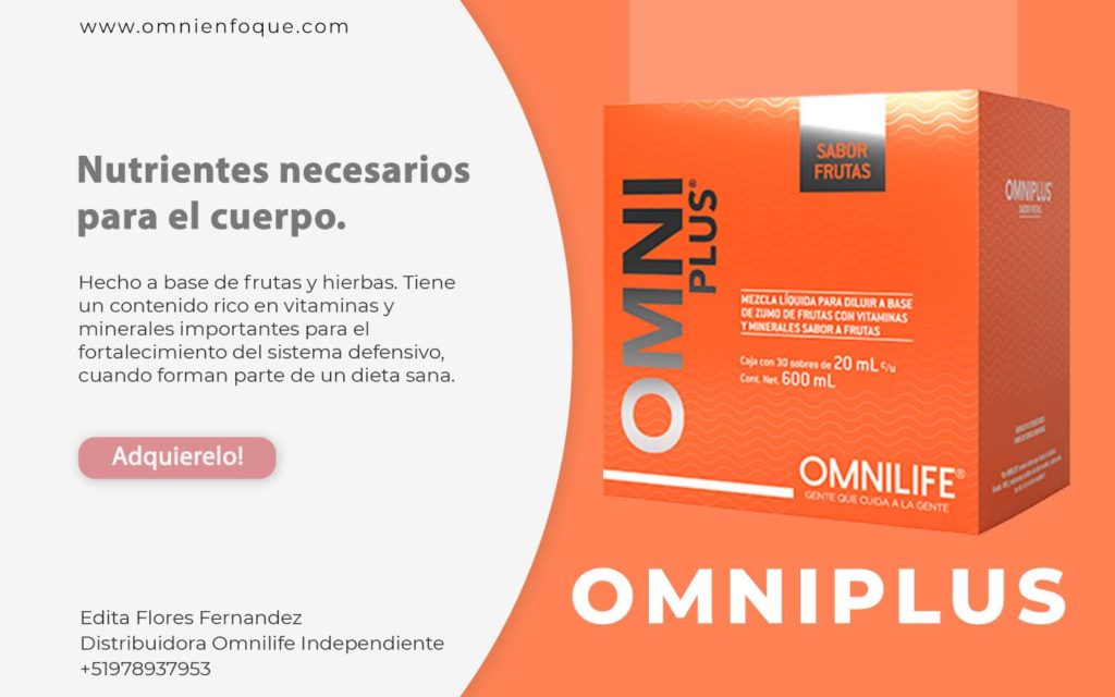 Omniplus de omnilife es un producto que es rico en minerales y vitaminas importantes para el cuerpo